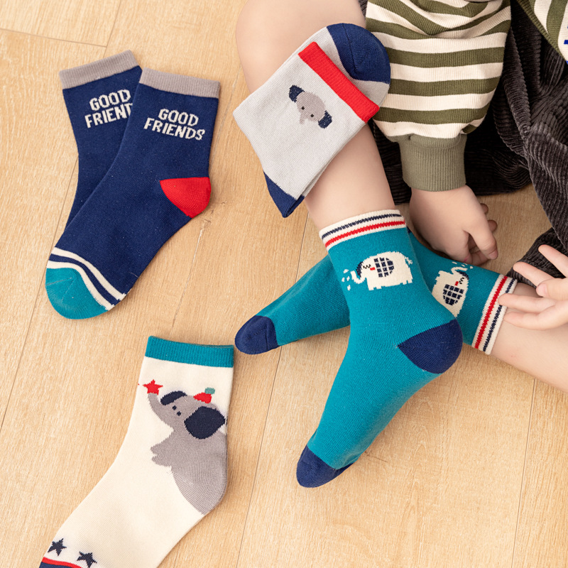5‑Pack Kids Boys Socks Cartoon - Cotton Crew Sock Pack 评论和价格