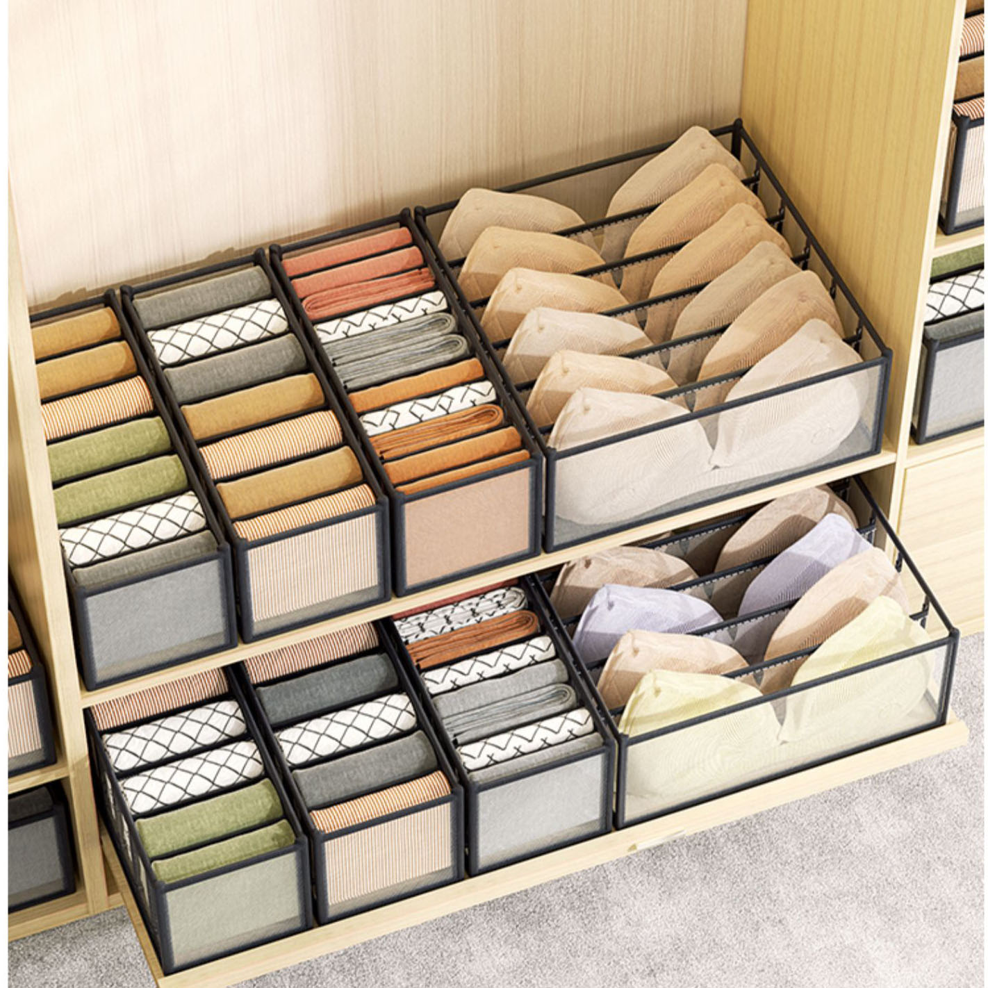 Underwear Storage Box Home War - Sock Organizer Tray 评论和价格