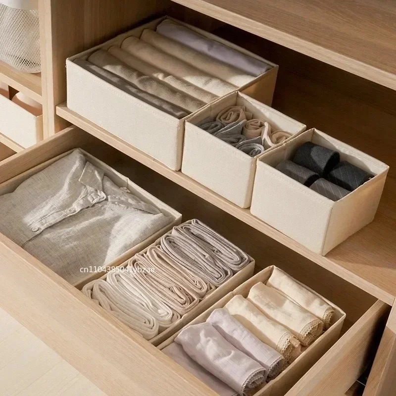 Fabric Underwear Storage Box D - Sock Organizer Tray 评论和价格