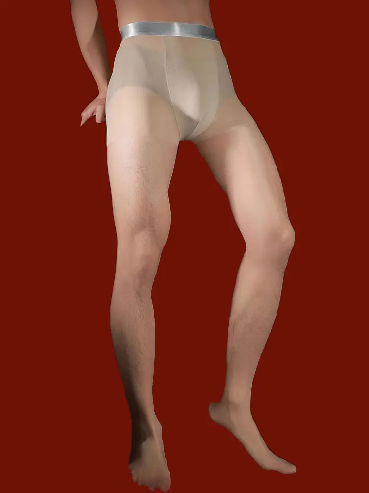 Sexy Men Traceless Silver Wais - Tights Pantyhose Sheer 评论和价格