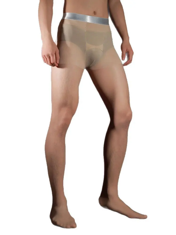 Sexy Men Traceless Silver Wais - Tights Pantyhose Sheer 评论和价格